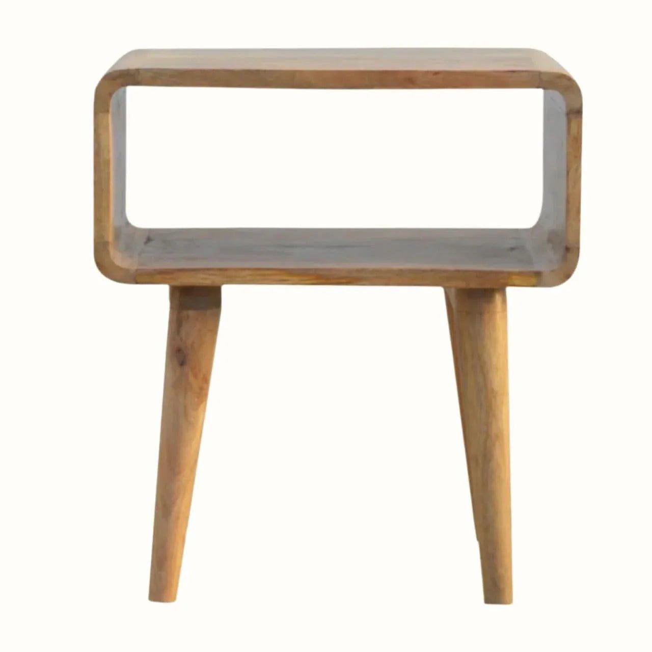 Leckie Open Bedside Table, Medium - Natural Bedside Tables - Bokel Home