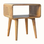Leckie Open Bedside Table, Medium - Natural Bedside Tables - Bokel Home