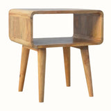 Leckie Open Bedside Table, Medium - Natural Bedside Tables - Bokel Home