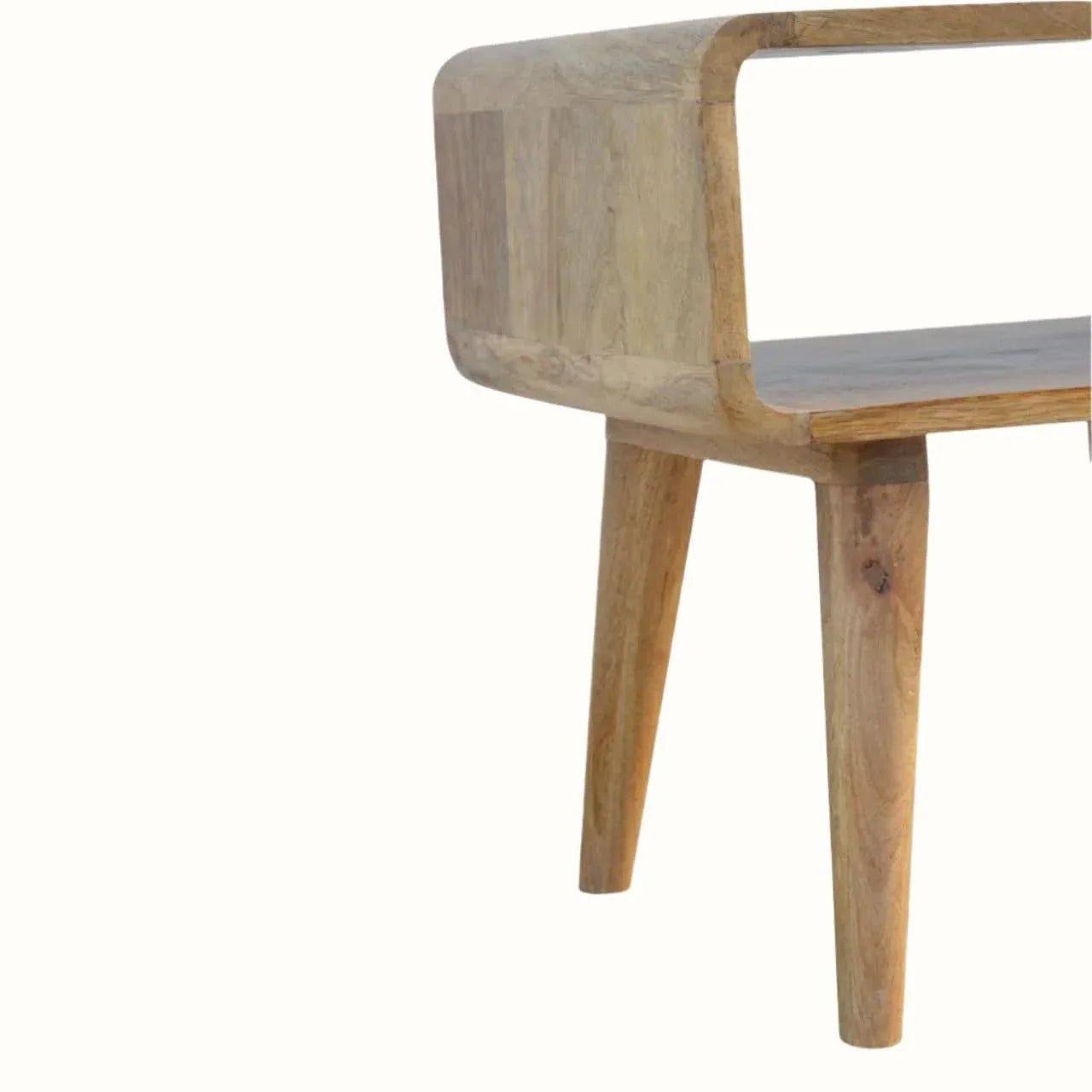 Leckie Open Bedside Table, Medium - Natural Bedside Tables - Bokel Home