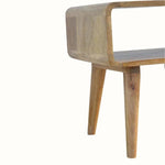 Leckie Open Bedside Table, Medium - Natural Bedside Tables - Bokel Home