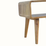 Leckie Open Bedside Table, Medium - Natural Bedside Tables - Bokel Home