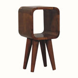 Leckie Open Bedside Table, Mini - Chestnut Bedside Tables - Bokel Home