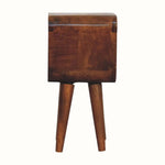 Leckie Open Bedside Table, Mini - Chestnut Bedside Tables - Bokel Home