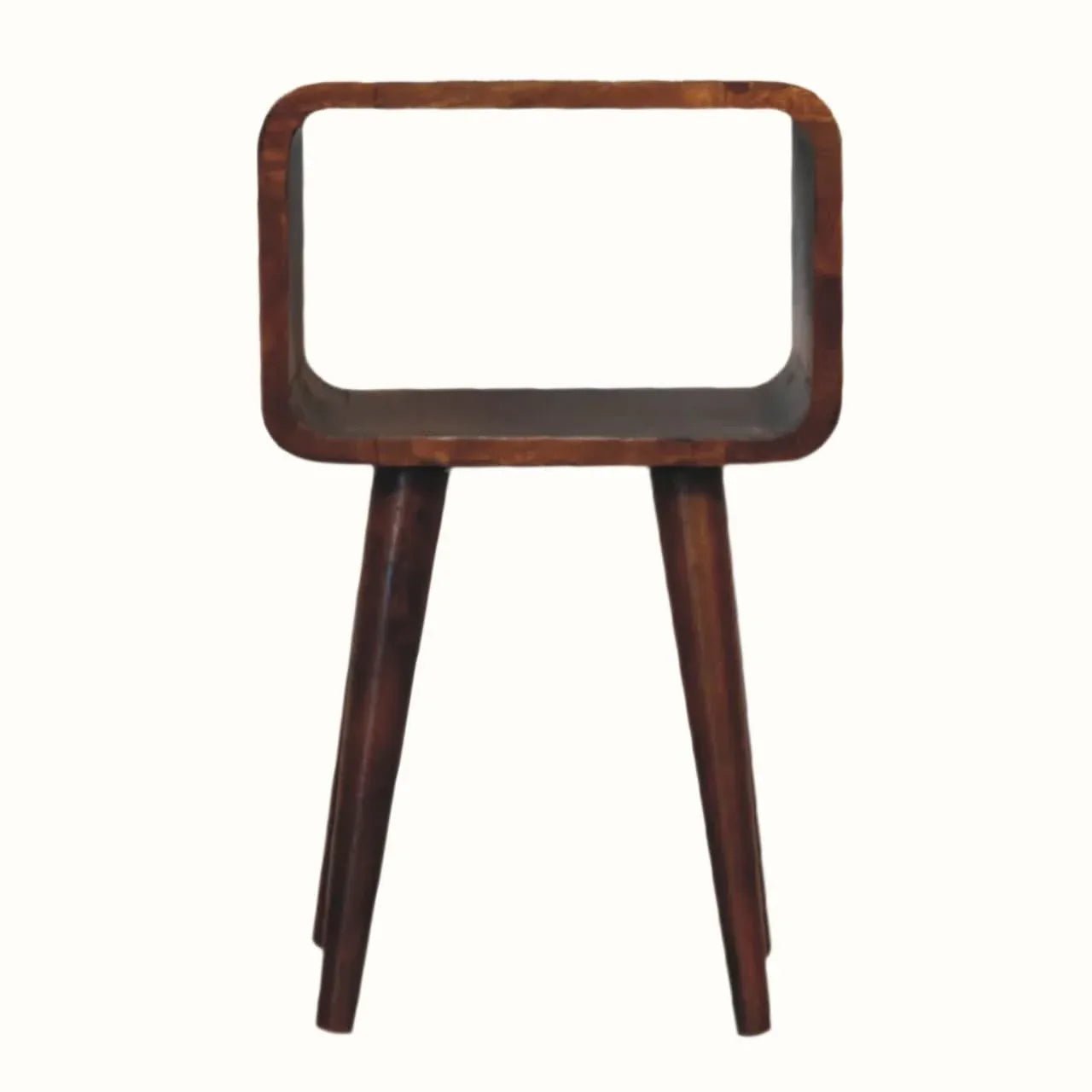 Leckie Open Bedside Table, Small - Chestnut Bedside Tables - Bokel Home