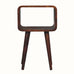 Leckie Open Bedside Table, Small - Chestnut Bedside Tables - Bokel Home
