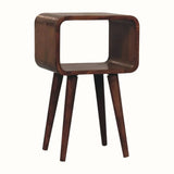 Leckie Open Bedside Table, Small - Honey Caramel Bedside Tables - Bokel Home
