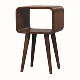 Leckie Open Bedside Table, Small - Honey Caramel Bedside Tables - Bokel Home