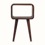 Leckie Open Bedside Table, Small - Honey Caramel Bedside Tables - Bokel Home
