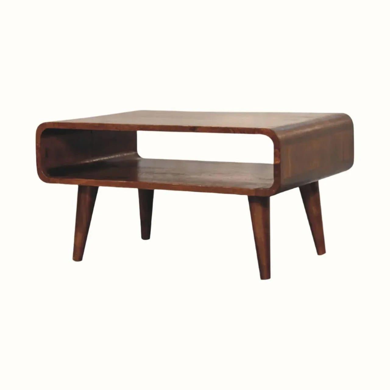 Leckie Open TV Stand, Small - Chestnut TV Stands - Bokel Home