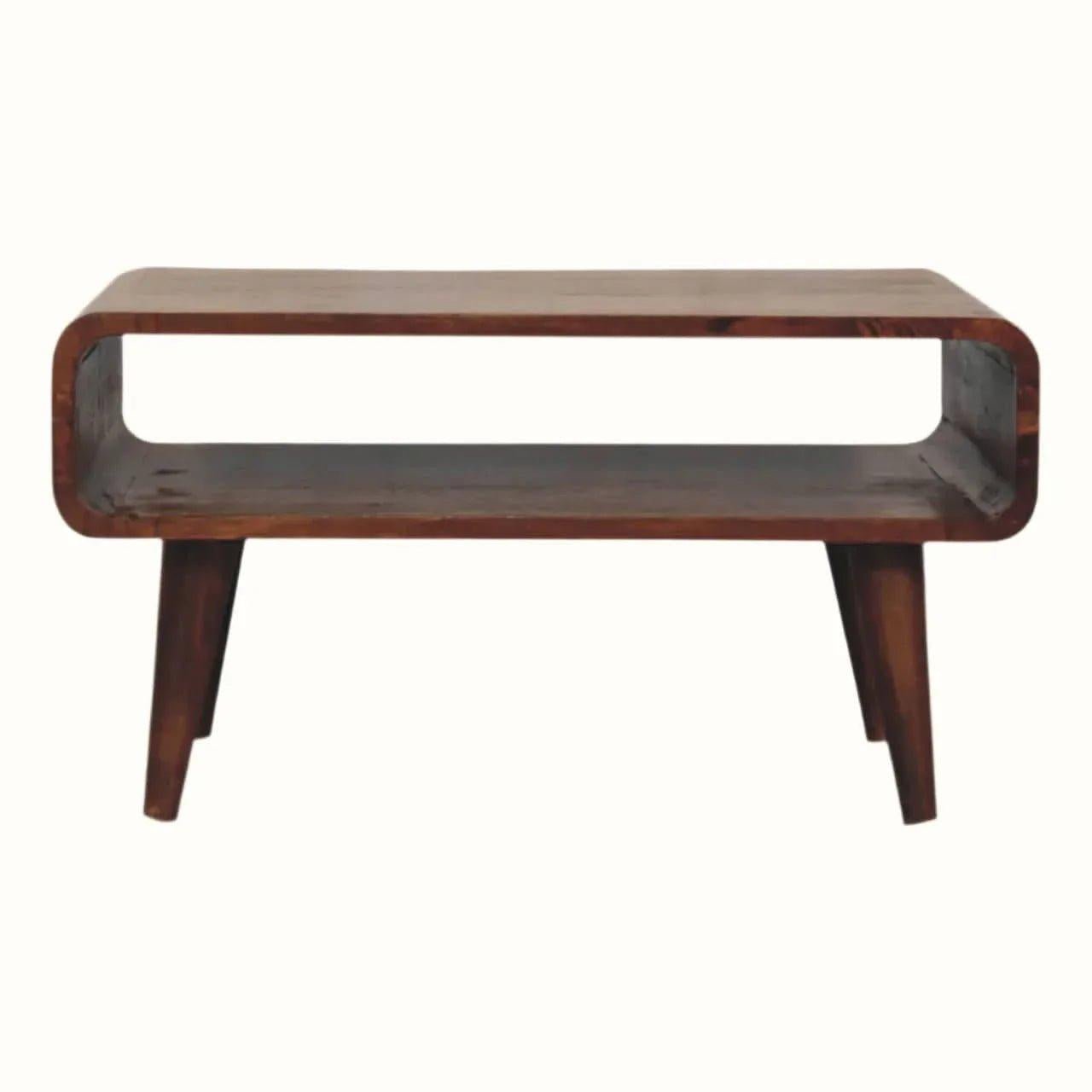 Leckie Open TV Stand, Small - Chestnut TV Stands - Bokel Home