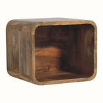 Leckie Wall - Mounted Bedside Table, Small - Natural Bedside Tables - Bokel Home