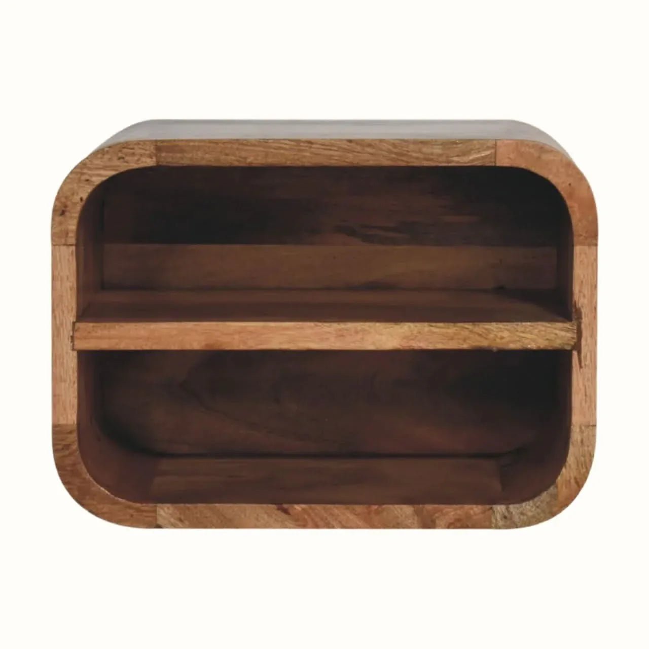 Leckie Wall - Mounted Bedside Table, Small - Natural Bedside Tables - Bokel Home