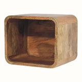 Leckie Wall - Mounted Bedside Table, Small - Natural Bedside Tables - Bokel Home