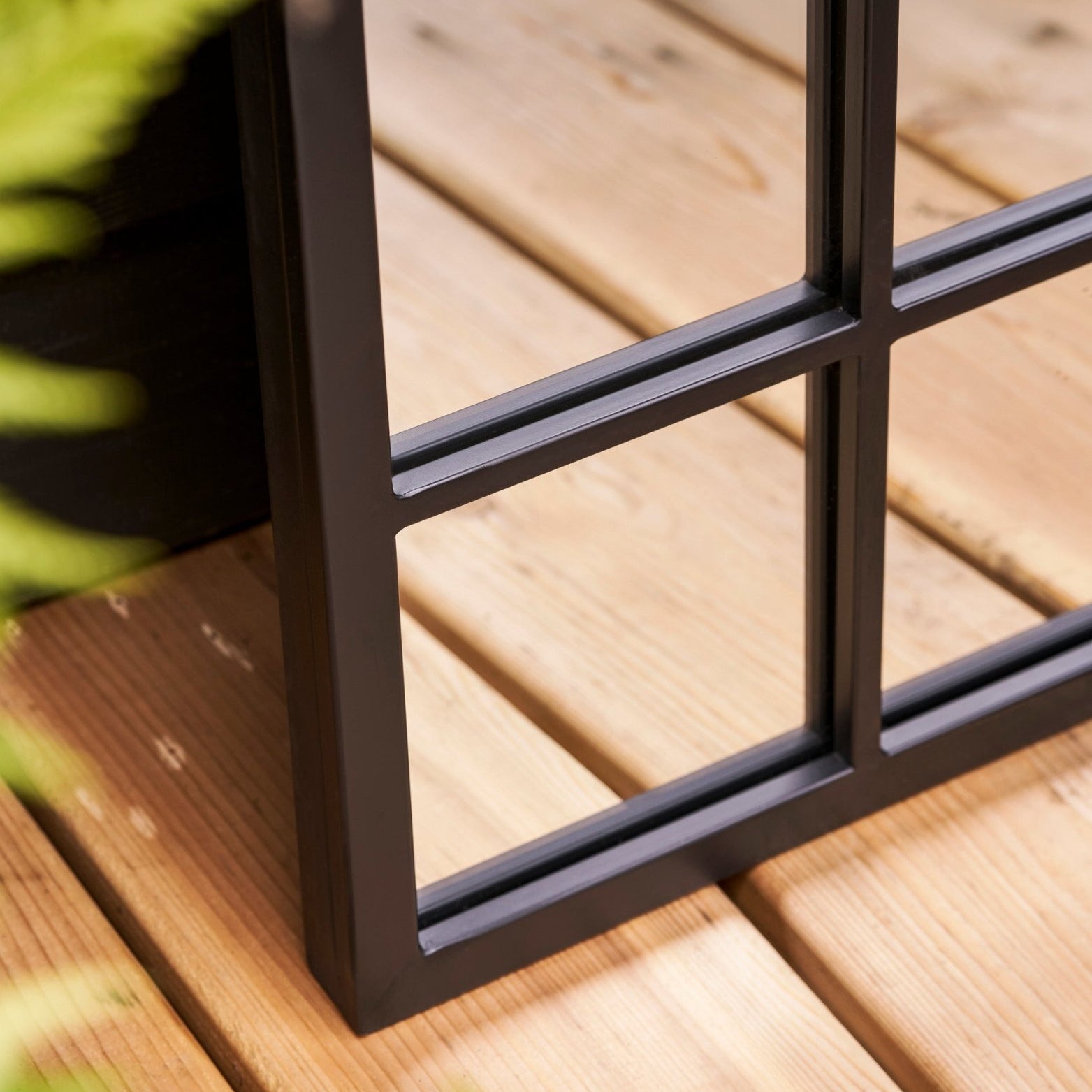 Ledwell Panelled Mirror, Large - Black Mirrors - Bokel Home
