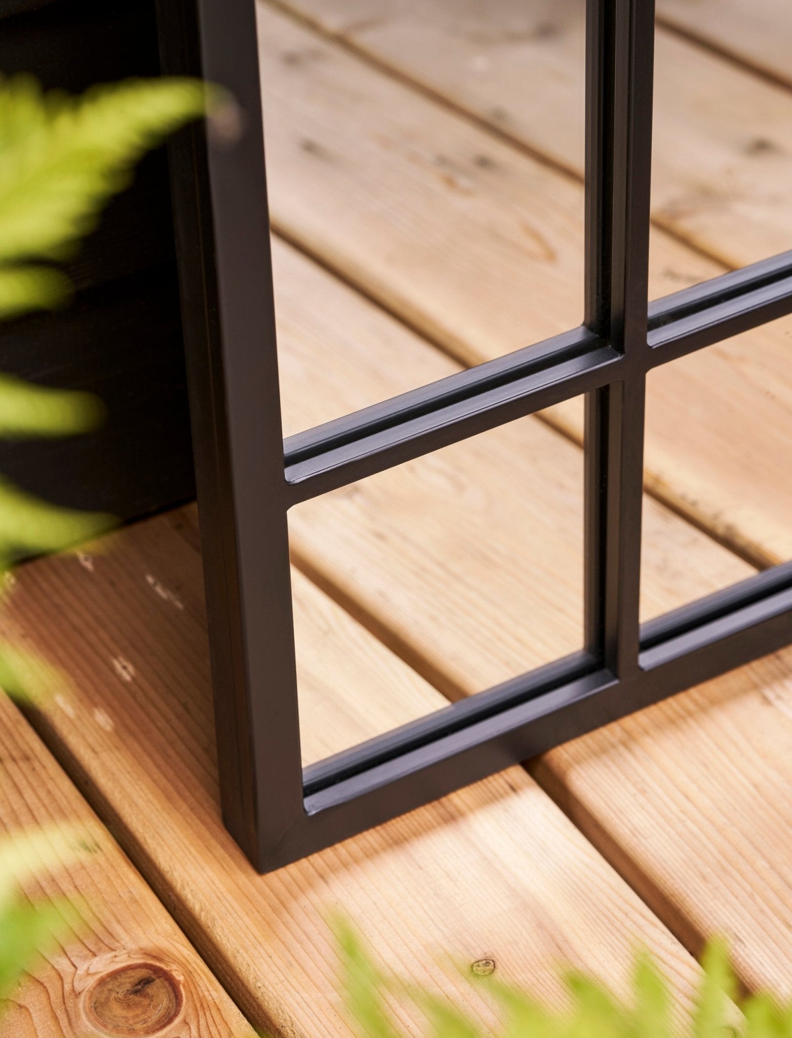 Ledwell Panelled Mirror, Large - Black Mirrors - Bokel Home
