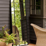 Ledwell Panelled Mirror, Large - Black Mirrors - Bokel Home