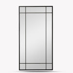 Ledwell Panelled Mirror, Large - Black Mirrors - Bokel Home
