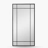 Ledwell Panelled Mirror, Large - Black Mirrors - Bokel Home