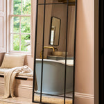 Ledwell Panelled Mirror, Large - Black Mirrors - Bokel Home