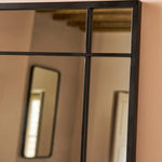Ledwell Panelled Mirror, Large - Black Mirrors - Bokel Home