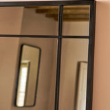 Ledwell Panelled Mirror, Large - Black Mirrors - Bokel Home