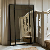Ledwell Panelled Mirror, Medium - Black Mirrors - Bokel Home