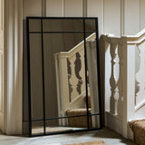 Ledwell Panelled Mirror, Medium - Black Mirrors - Bokel Home