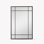 Ledwell Panelled Mirror, Medium - Black Mirrors - Bokel Home