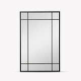 Ledwell Panelled Mirror, Medium - Black Mirrors - Bokel Home