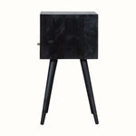 Littler Open Bedside Table with Drawer, Mini - Ash Black Bedside Tables - Bokel Home