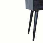 Littler Open Bedside Table with Drawer, Mini - Ash Black Bedside Tables - Bokel Home