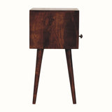 Littler Open Bedside Table with Drawer, Mini - California Walnut Bedside Tables - Bokel Home