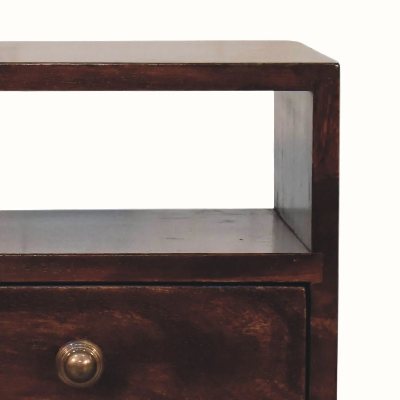 Littler Open Bedside Table with Drawer, Mini - California Walnut Bedside Tables - Bokel Home