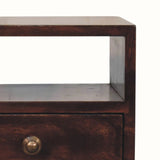 Littler Open Bedside Table with Drawer, Mini - California Walnut Bedside Tables - Bokel Home