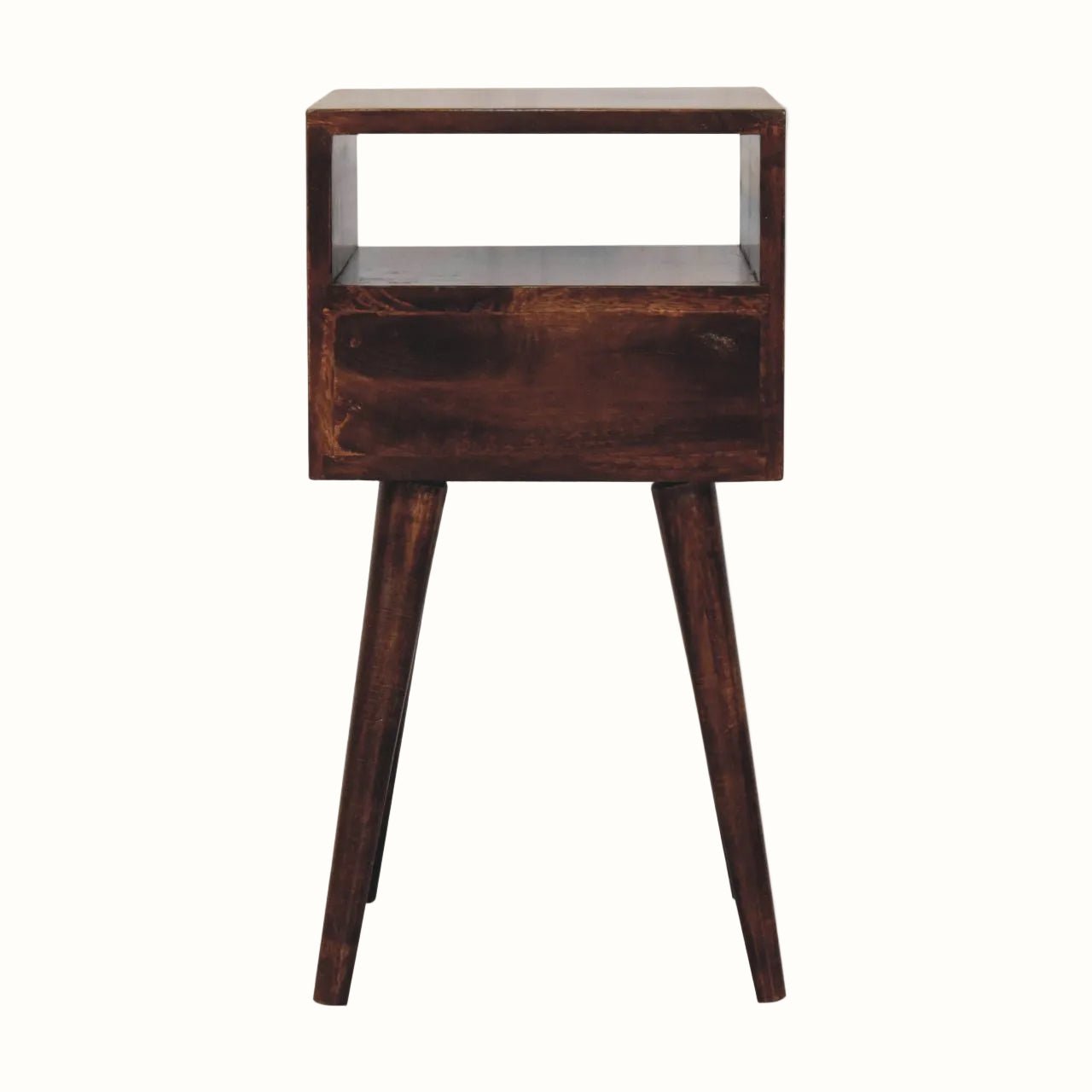 Littler Open Bedside Table with Drawer, Mini - California Walnut Bedside Tables - Bokel Home