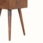 Littler Open Bedside Table with Drawer, Mini - Chestnut Bedside Tables - Bokel Home