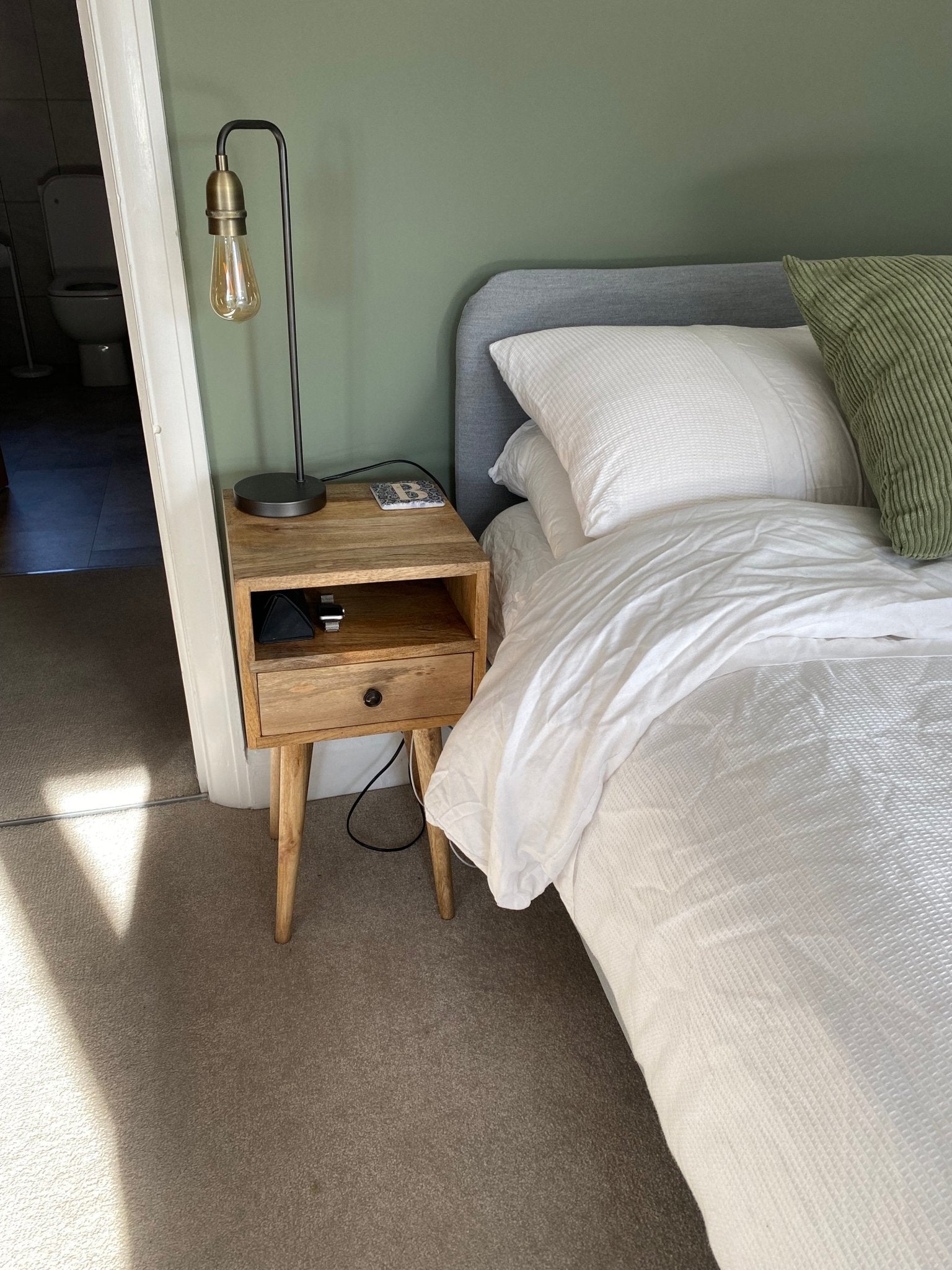Littler Open Bedside Table with Drawer, Mini - Natural Bedside Tables - Bokel Home