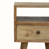 Littler Open Bedside Table with Drawer, Mini - Natural Bedside Tables - Bokel Home