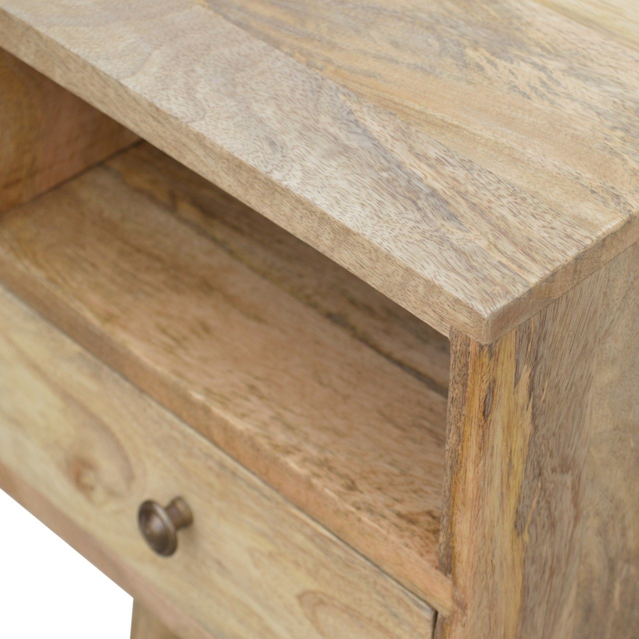 Littler Open Bedside Table with Drawer, Mini - Natural Bedside Tables - Bokel Home
