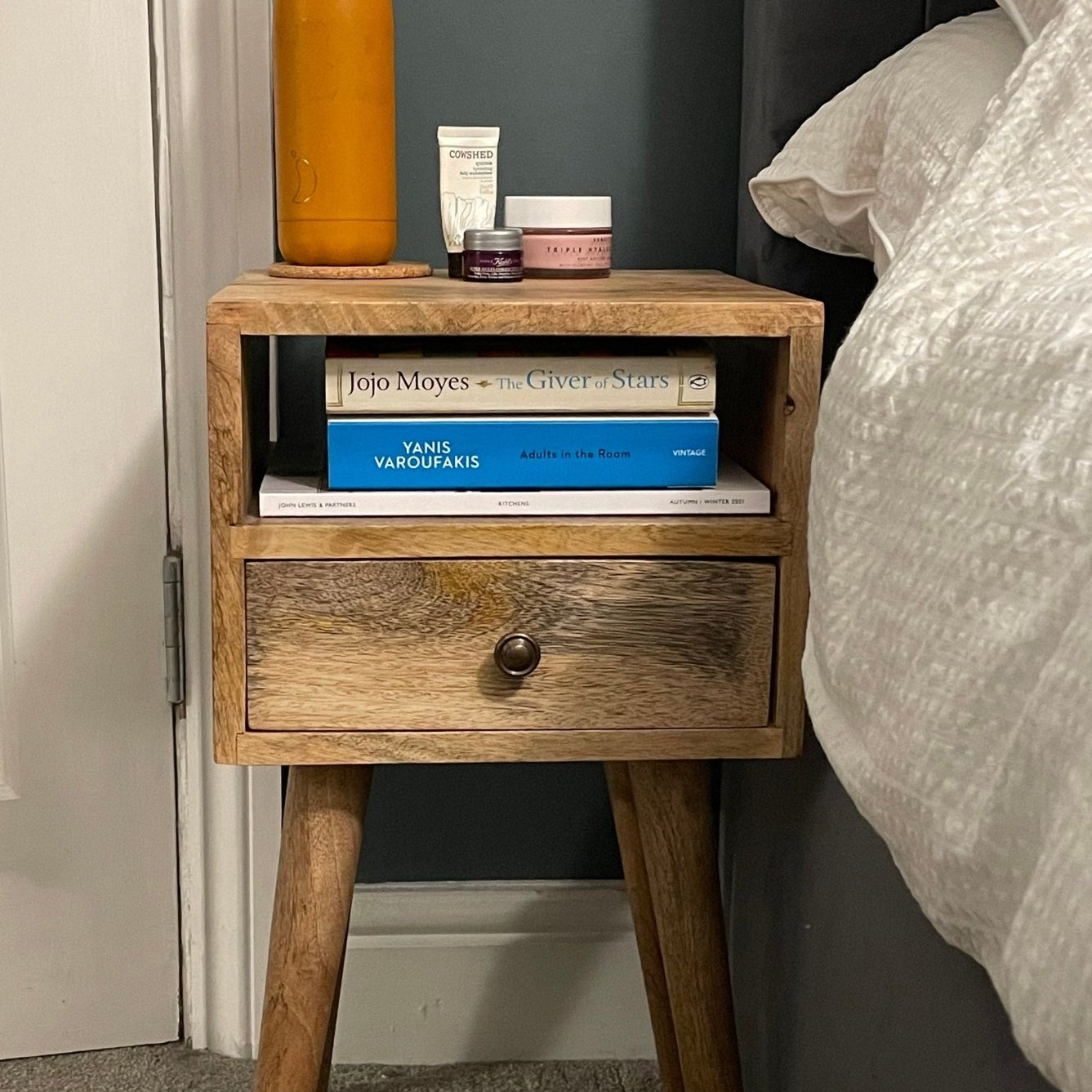 Littler Open Bedside Table with Drawer, Mini - Natural Bedside Tables - Bokel Home