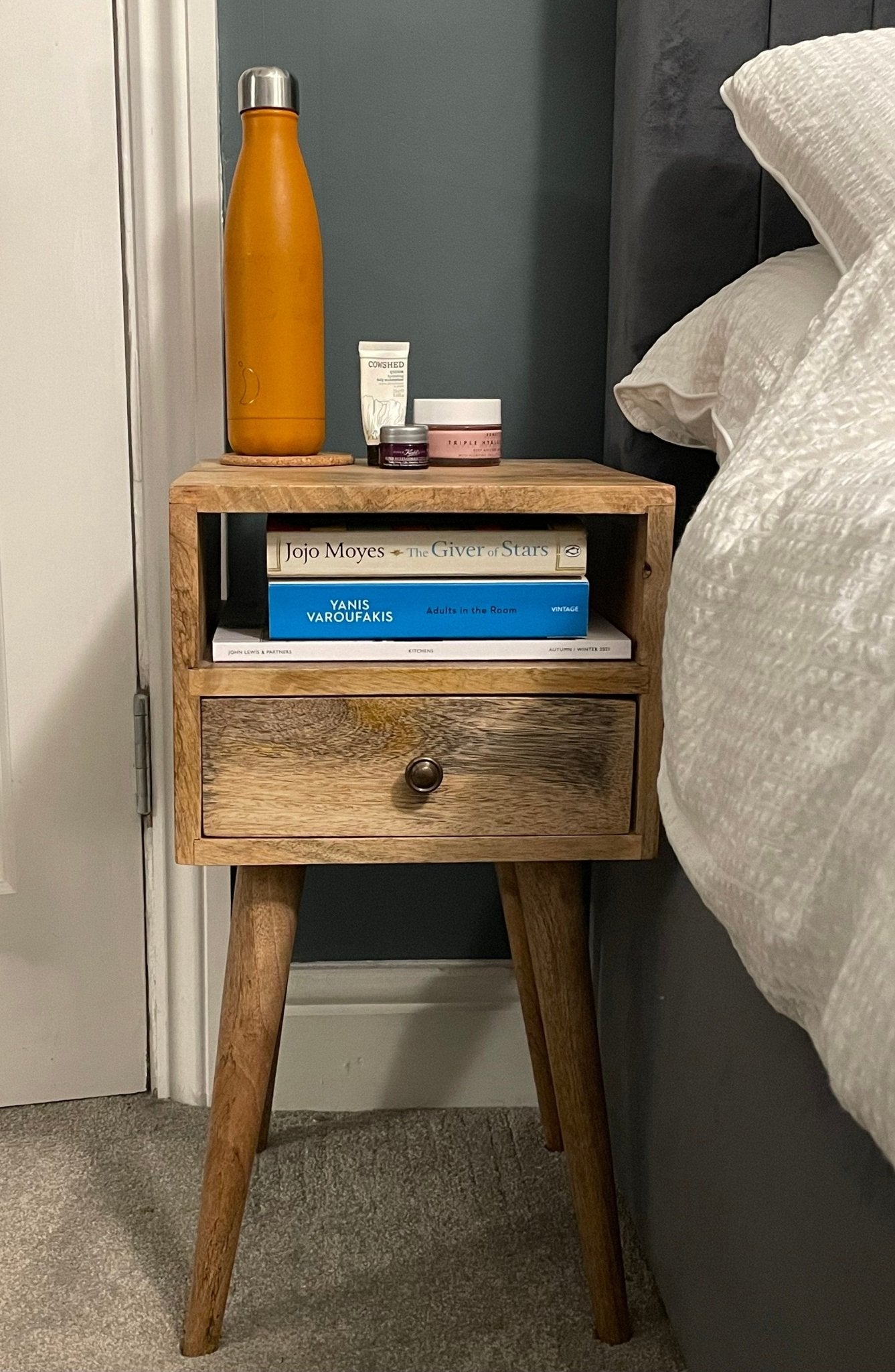 Littler Open Bedside Table with Drawer, Mini - Natural Bedside Tables - Bokel Home
