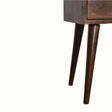 Littler Open Bedside Table with Drawer, Mini - Walnut Bedside Tables - Bokel Home