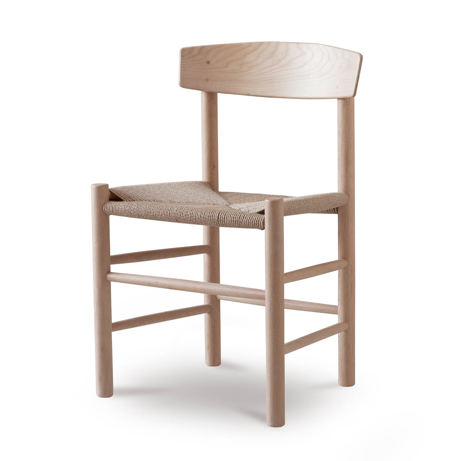 Longworth Dining Chairs - Oak Wood, Natural, Set of 2 Dining Chairs - Bokel Home