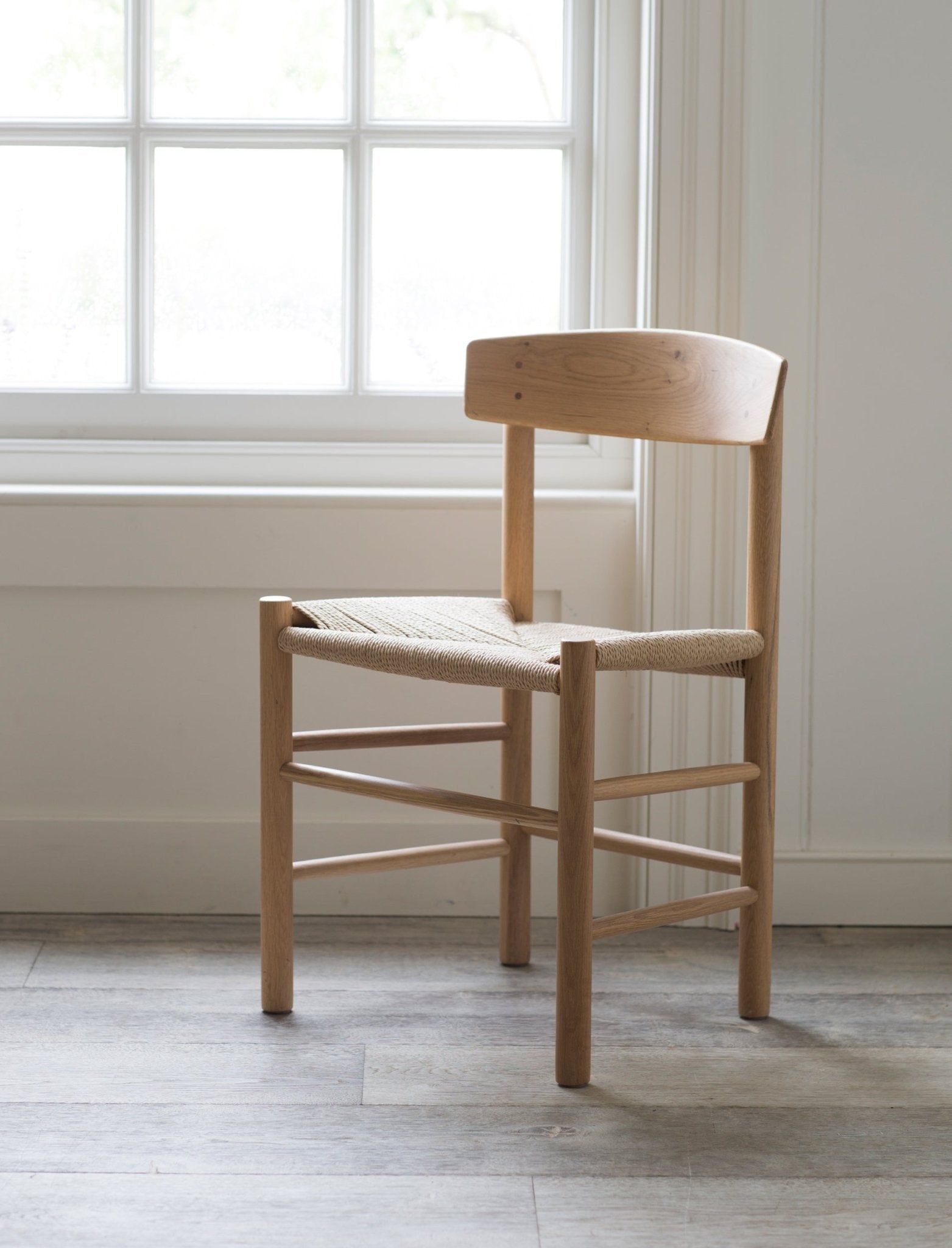 Longworth Dining Chairs - Oak Wood, Natural, Set of 2 Dining Chairs - Bokel Home