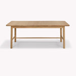 Longworth Extension Dining Table - Oak Wood, Natural Dining Tables - Bokel Home