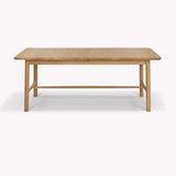 Longworth Extension Dining Table - Oak Wood, Natural Dining Tables - Bokel Home