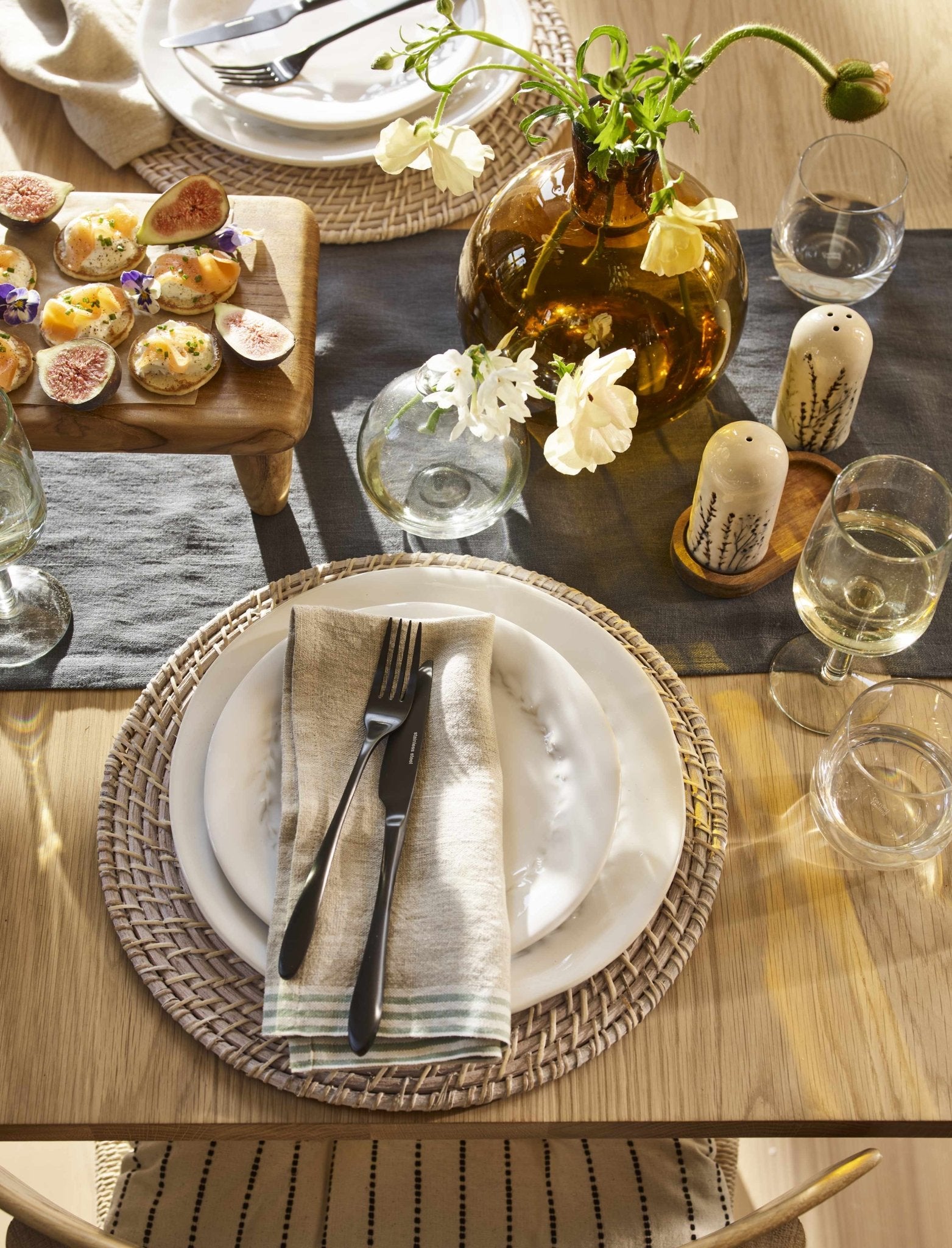 Longworth Extension Dining Table - Oak Wood, Natural Dining Tables - Bokel Home