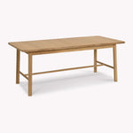 Longworth Extension Dining Table - Oak Wood, Natural Dining Tables - Bokel Home