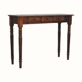 Louis 3 Drawer Console Table, Large - Chestnut Console Tables - Bokel Home